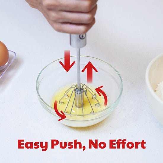 Cooks Innovations  Push Down Zip Whisk - Kitchen Tools  - Fast Mixing & Blending - Durable & Easy to Use