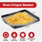 Cooks Innovations Non-Stick Oven Crisper & Grill Basket - Dishwasher Safe Air Fry Basket Black - (Oven Basket: 13.25″ X 11.5″ X 1.25″)