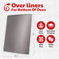 Cooks Innovations Non-Stick Oven Protector Liner - Professional Grade - Heavy Duty Gray - BPA & PFOA Free Heat Resistant Baking Mat Silver