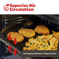 Cooks Innovations Non-Stick Oven Crisper & Grill Basket - Dishwasher Safe Air Fry Basket Black - (Oven Basket: 13.25″ X 11.5″ X 1.25″)