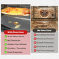 Cooks Innovations Non-Stick Oven Protector Liner - Professional Grade - Heavy Duty Gray - BPA & PFOA Free Heat Resistant Baking Mat Silver