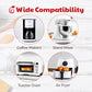 Cooks Innovations Slider Mats - Heat Resistant mat for Air Fryer - Easily Moving the Small Countertop Appliance - (Set includes 3 sizes: 8x8", 10x12", and 12x14")