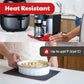 Cooks Innovations Slider Mats - Heat Resistant mat for Air Fryer - Easily Moving the Small Countertop Appliance - (Set includes 3 sizes: 8x8", 10x12", and 12x14")