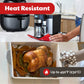 Cooks Innovations Slider Mats - Heat Resistant mat for Air Fryer - Easily Moving the Small Countertop Appliance - (Set includes 3 sizes: 8x8", 10x12", and 12x14")
