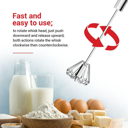 Cooks Innovations Push Down Zip Whisk - Kitchen Tools - Fast Mixing & Blending - Durable & Easy to Use